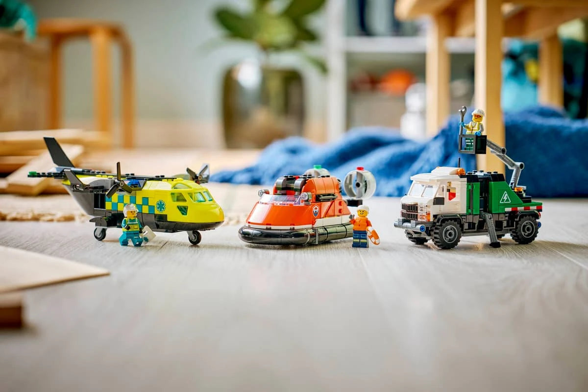 LEGO City 60505 Airplane, Service Truck & Hovercraft Remix 飛機、工程車和氣墊船混搭套裝 香港價錢 $420
