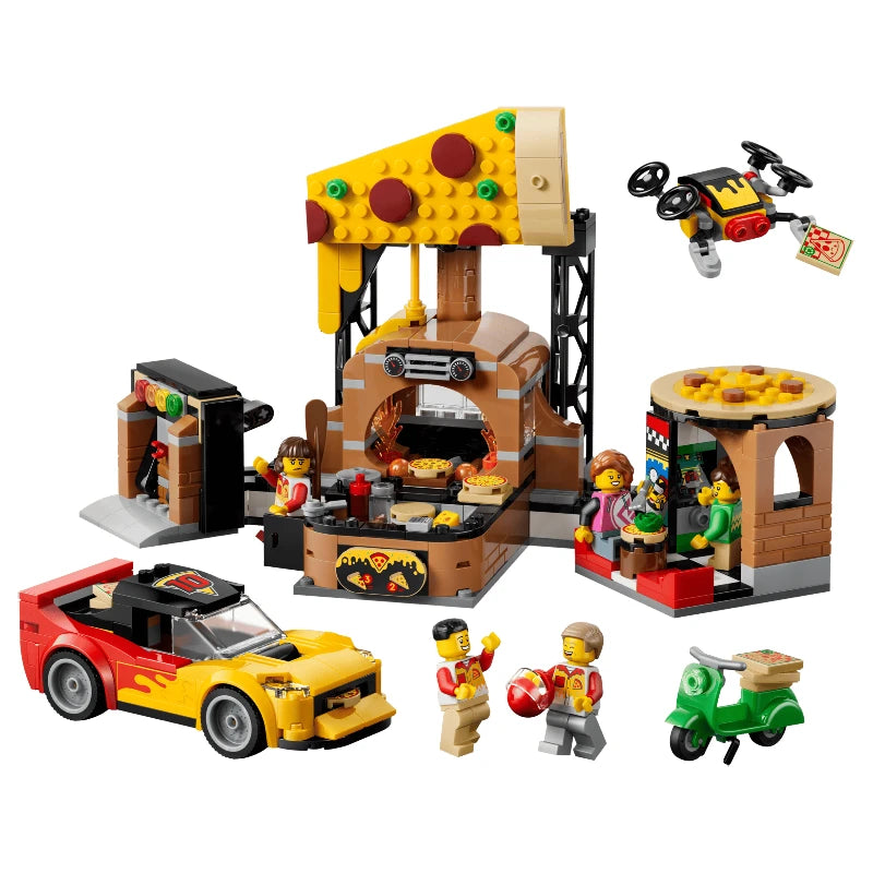LEGO City 60496 Pizza Delivery Experience with Vehicles Pizza 外賣體驗交通工具套裝 香港行貨價 $319
