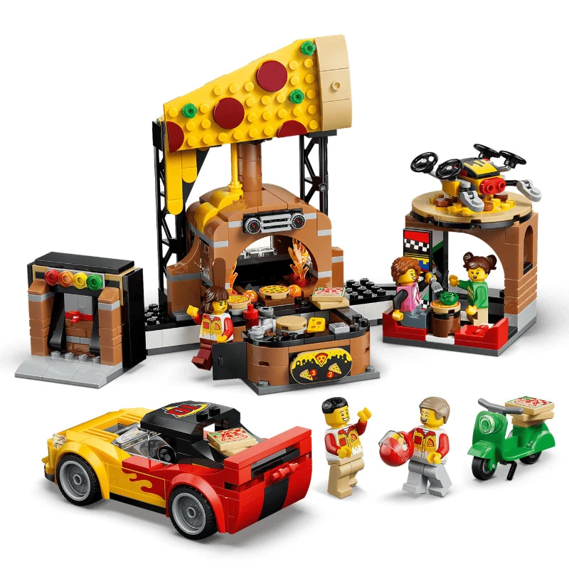 LEGO City 60496 Pizza Delivery Experience with Vehicles Pizza 外賣體驗交通工具套裝 香港行貨價 $319