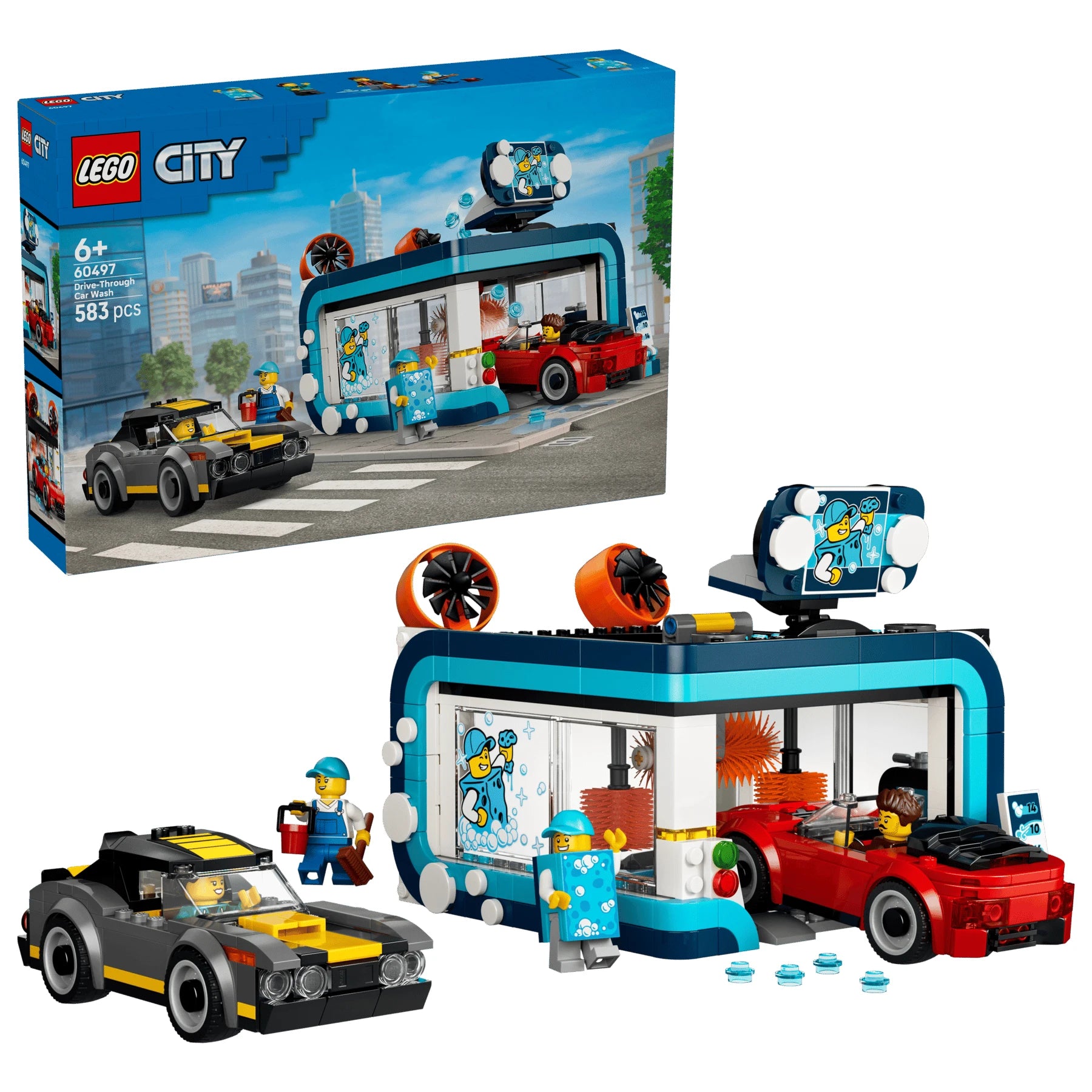 LEGO City 60497 Drive-Through Car Wash 隧道式洗車場 香港行貨價 $349