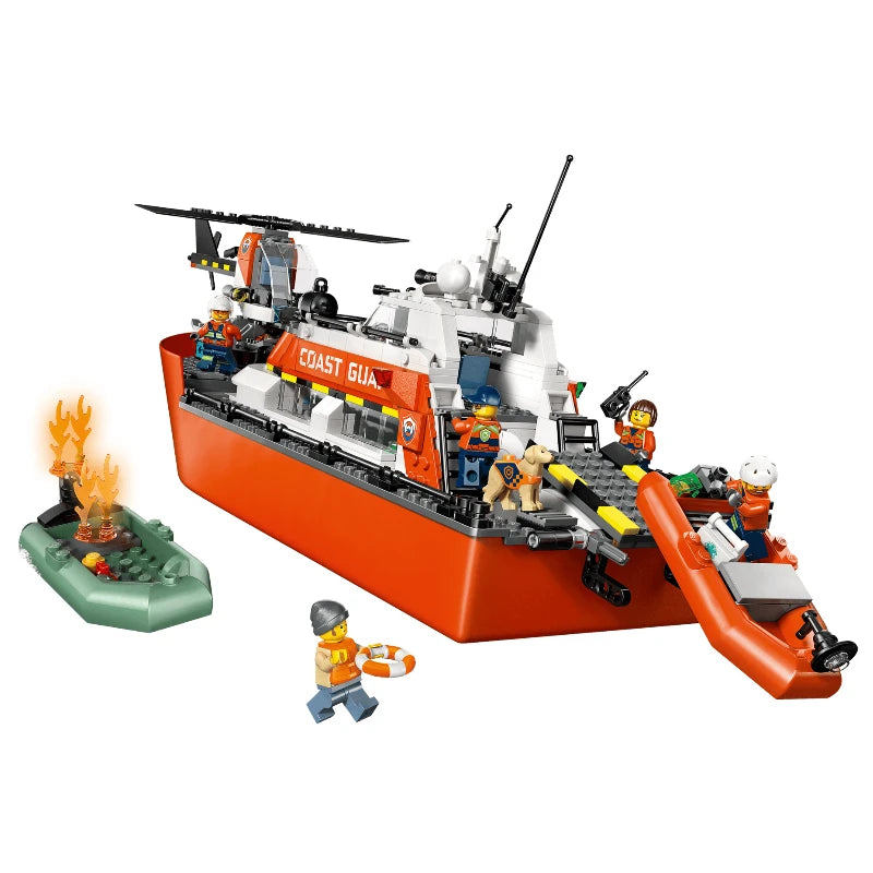 LEGO City 60504 Coast Guard Rescue Boat & Helicopter 海岸巡防隊救援船和直升機 香港價錢 $650