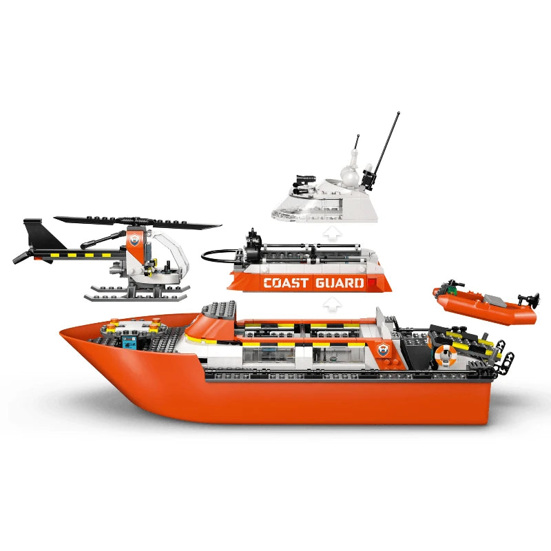 LEGO City 60504 Coast Guard Rescue Boat & Helicopter 海岸巡防隊救援船和直升機 香港價錢 $650