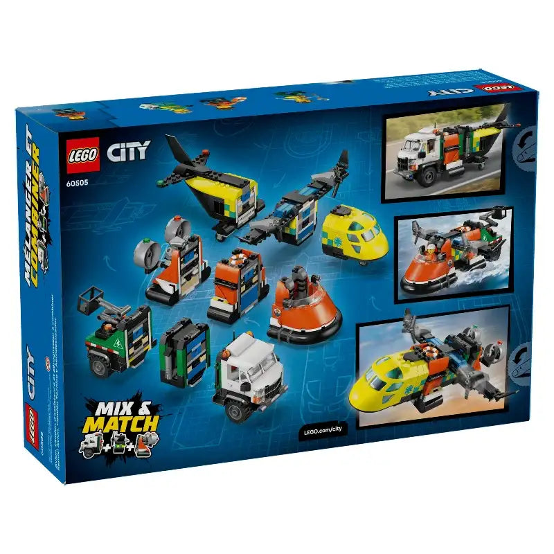 LEGO City 60505 Airplane, Service Truck &amp; Hovercraft Remix 飛機、工程車和氣墊船混搭套裝 香港價錢 $420