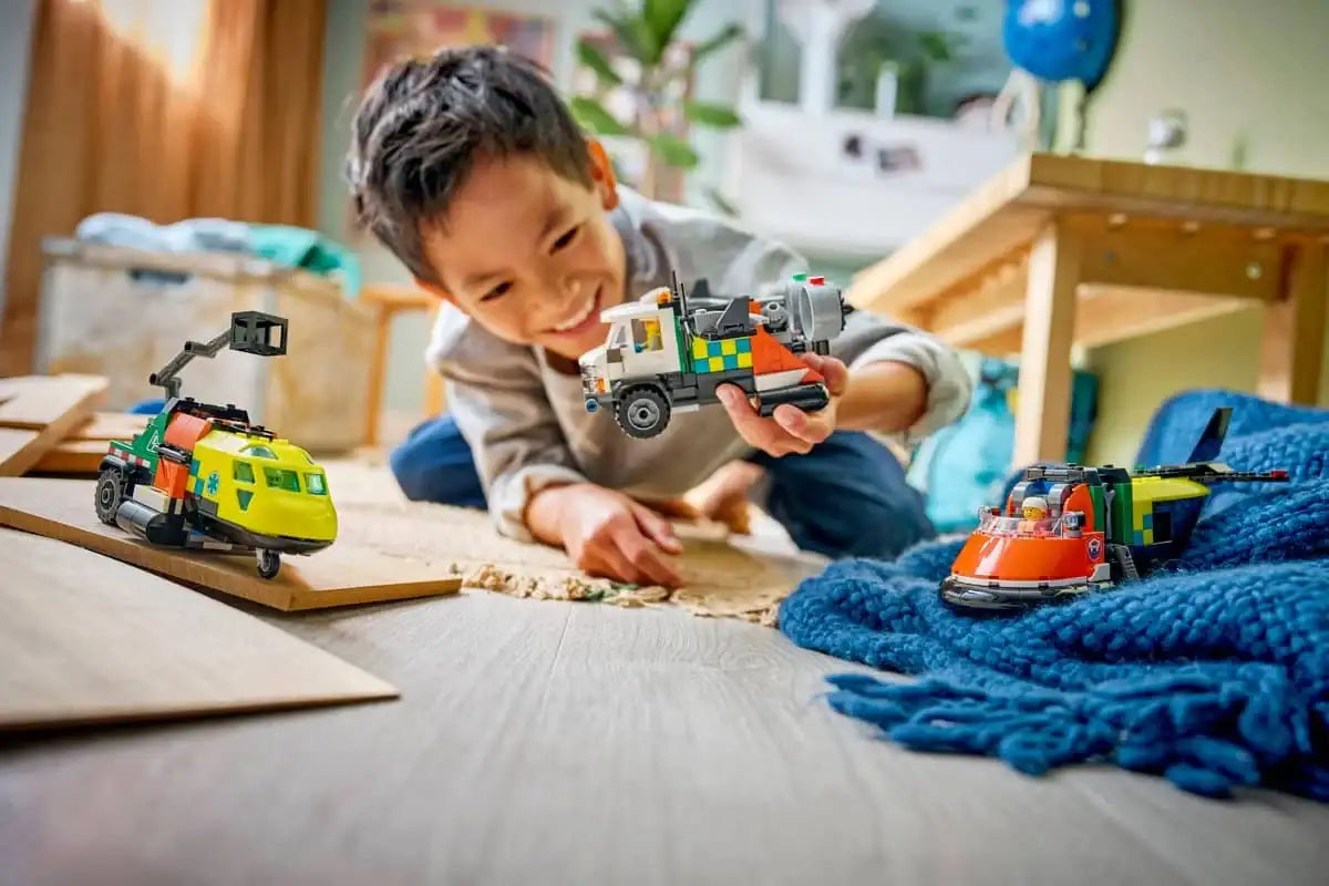 LEGO City 60505 Airplane, Service Truck &amp; Hovercraft Remix 飛機、工程車和氣墊船混搭套裝 香港價錢 $420