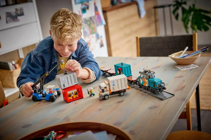 LEGO City 60509 Harbor Freight Train with Crane & Truck 港口貨物列車和起重機與貨車 香港行貨價 $585