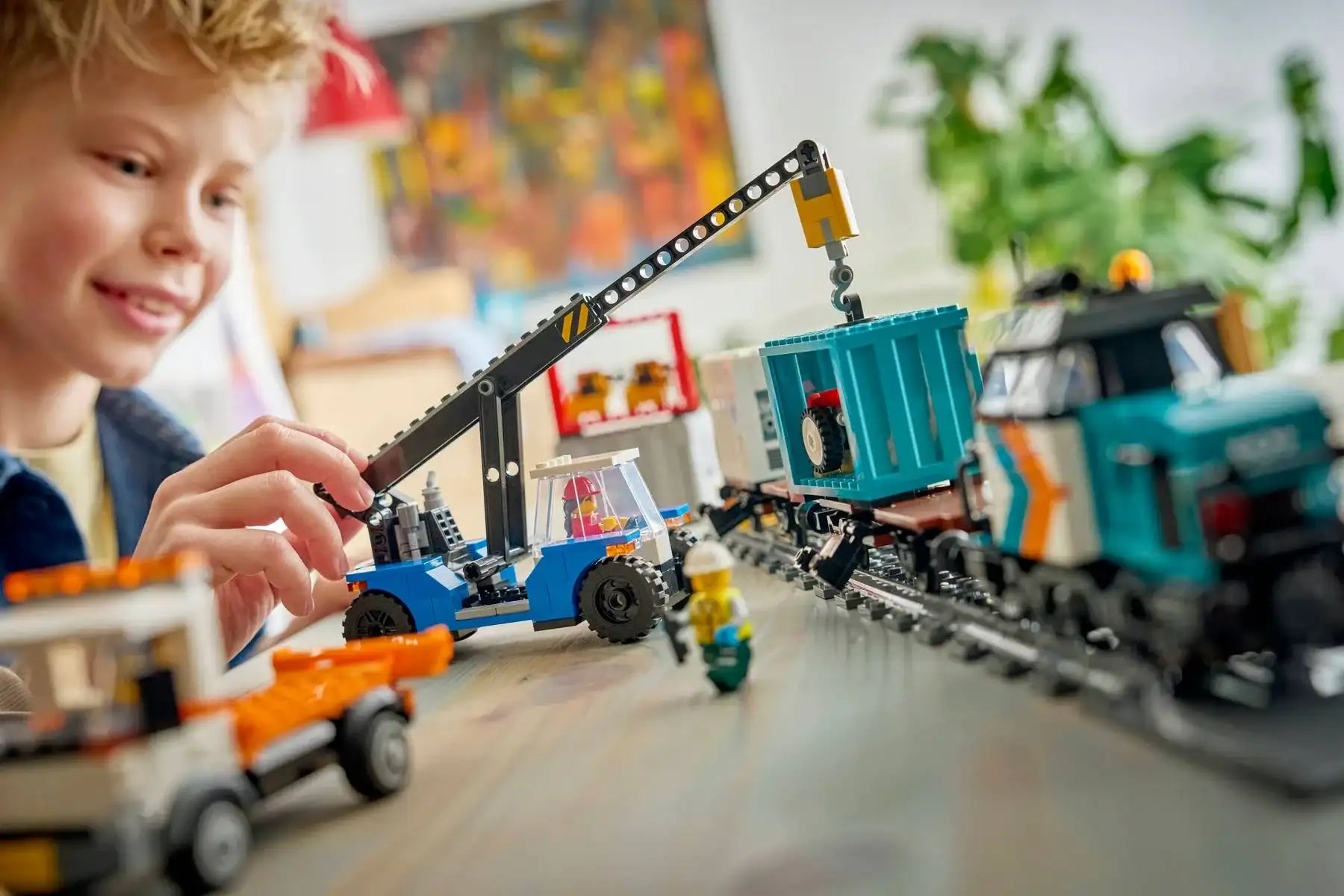 LEGO City 60509 Harbor Freight Train with Crane & Truck 港口貨物列車和起重機與貨車 香港行貨價 $585