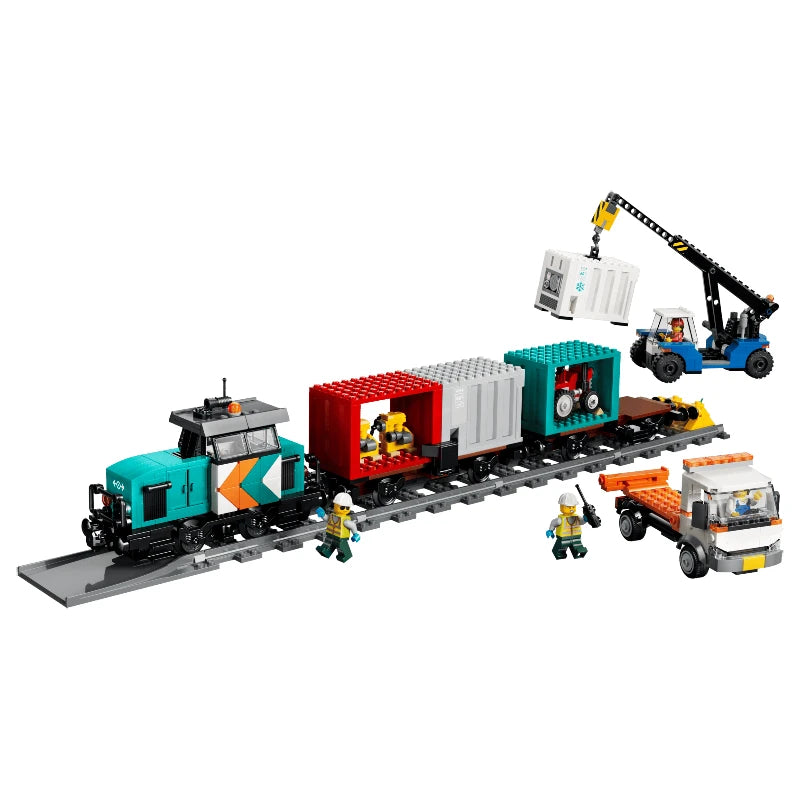 LEGO City 60509 Harbor Freight Train with Crane & Truck 港口貨物列車和起重機與貨車 香港行貨價 $585