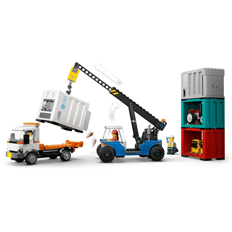 LEGO City 60509 Harbor Freight Train with Crane & Truck 港口貨物列車和起重機與貨車 香港行貨價 $585