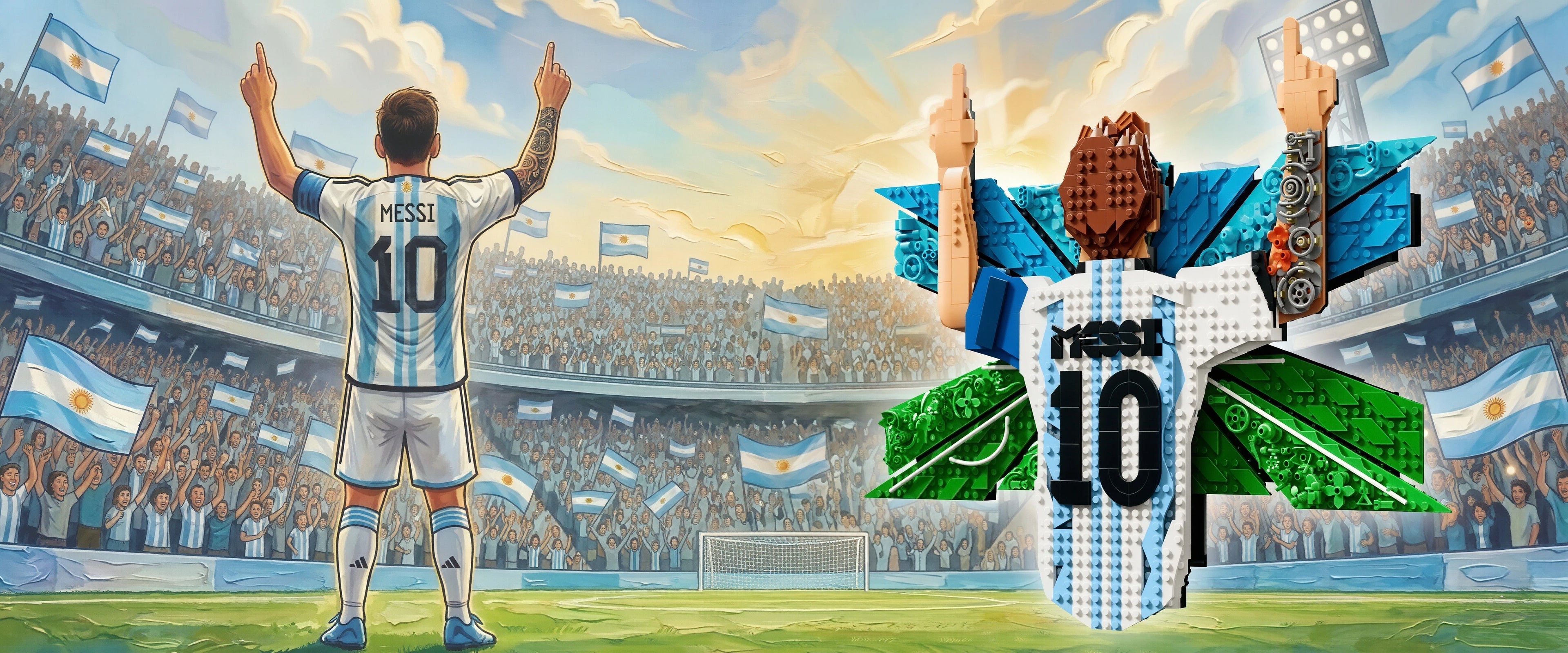 Zero To Zero Megastore Hero Banner Photo - LEGO Editions 43018 Lionel Messi - Celebration 美斯 慶祝時刻