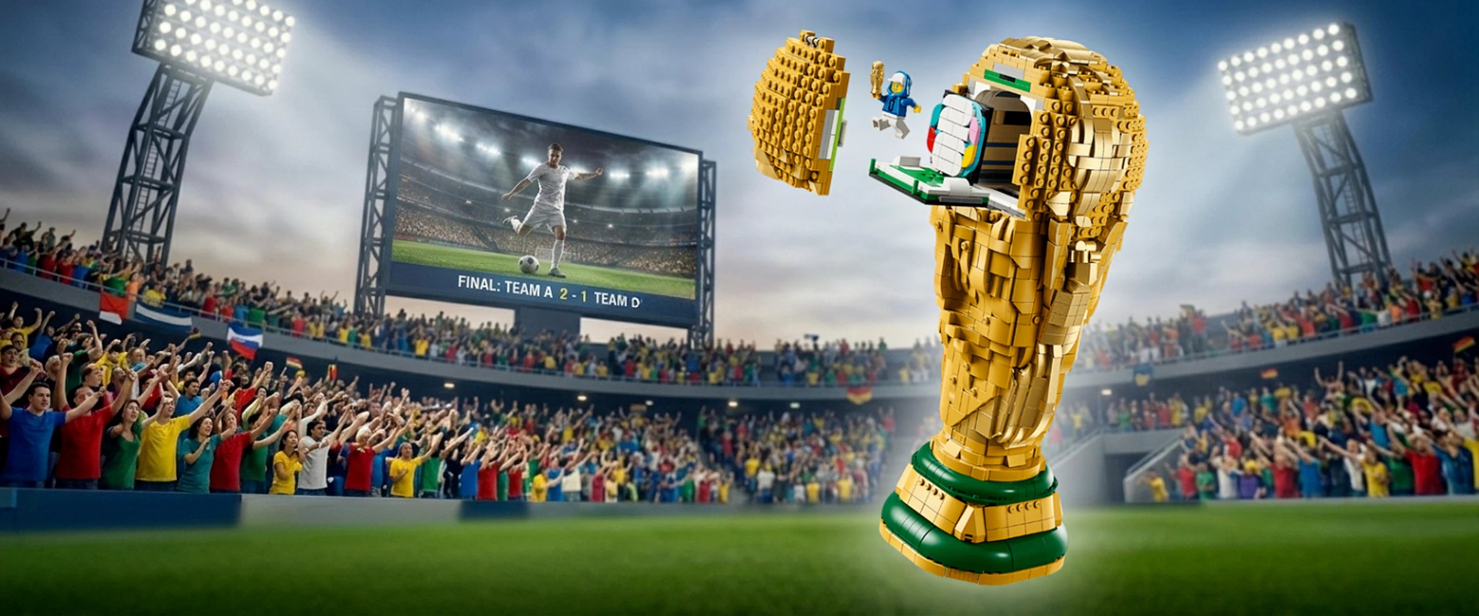 Zero To Zero Megastore Hero Banner Photo - LEGO Editions 43020 FIFA World Cup Official Trophy 世界盃官方獎盃