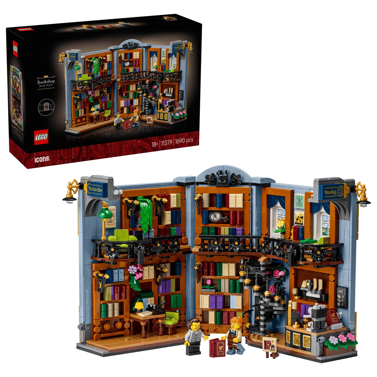 LEGO Icons 11379 Bookshop：Book Nook 書店：書擋擺飾 香港行貨價 $799