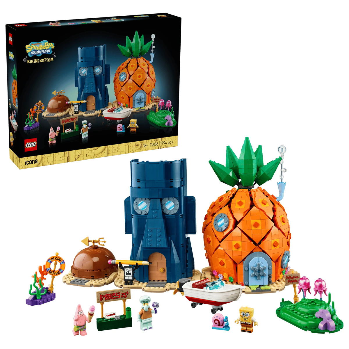 LEGO Icons 11386 SpongeBob SquarePants：Bikini Bottom 海綿寶寶：比奇堡 香港行貨價 $1499