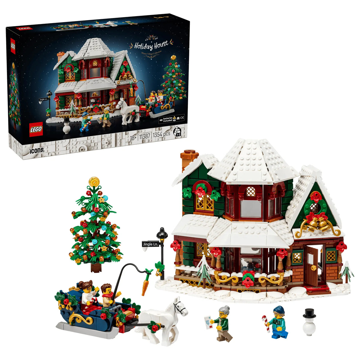 LEGO Icons 11387 Holidy House 佳節小屋 香港行貨價 $815