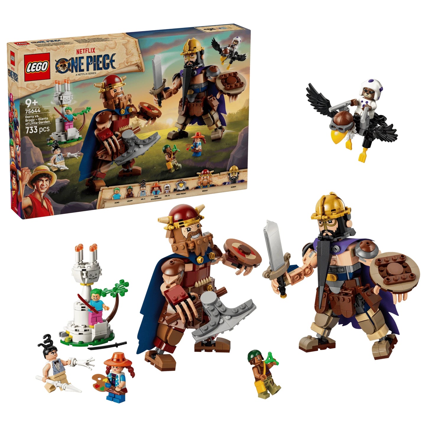 LEGO One Piece 75644 Dorry vs. Brogy – Giants of Little Garden 多利 vs. 布洛基－小花園的巨人 香港行貨價 $505